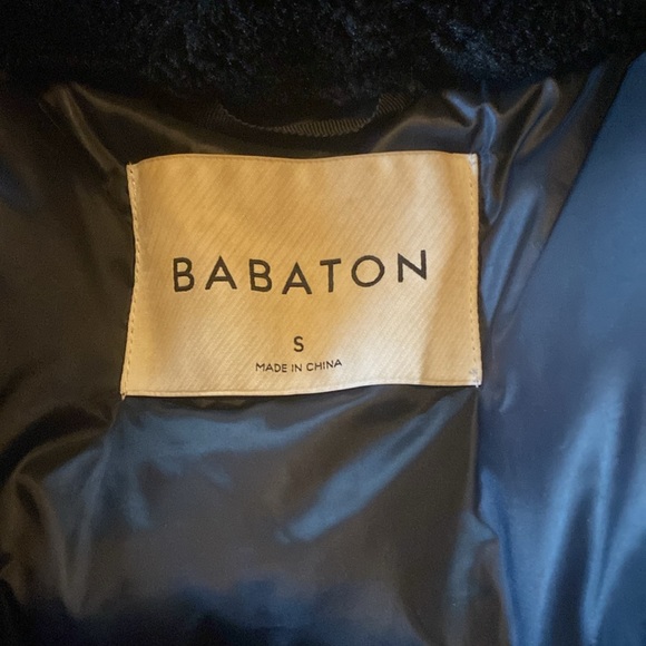 Babaton St. Moritz Parka size small black coat. EUC - Picture 5 of 6